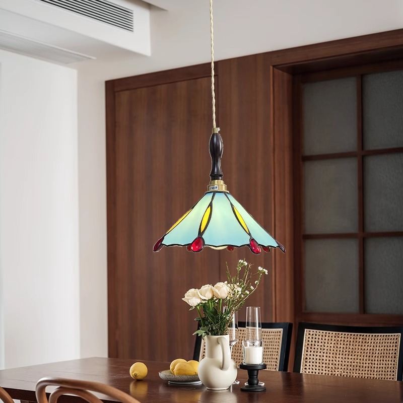 Nanyang estilo pastoral americano retro cafetería dormitorio restaurante bar B & B estilo japonés latón araña de cristal