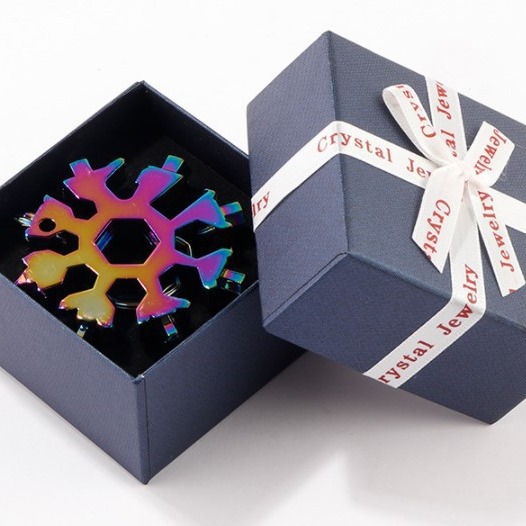 Multifuncional Octagonal de acero de alto carbono Universal herramienta portátil al aire libre pequeña llave tablero multiusos llave de copo de nieve hexagonal