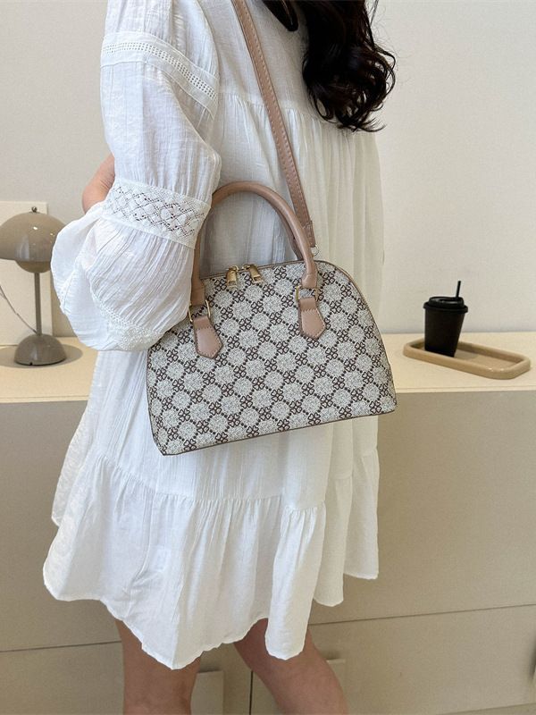 Fashion Retro Style Bag Women's Casual 2023 Popular Textured Shell Bag Popular Simple Casual Handbag for Women