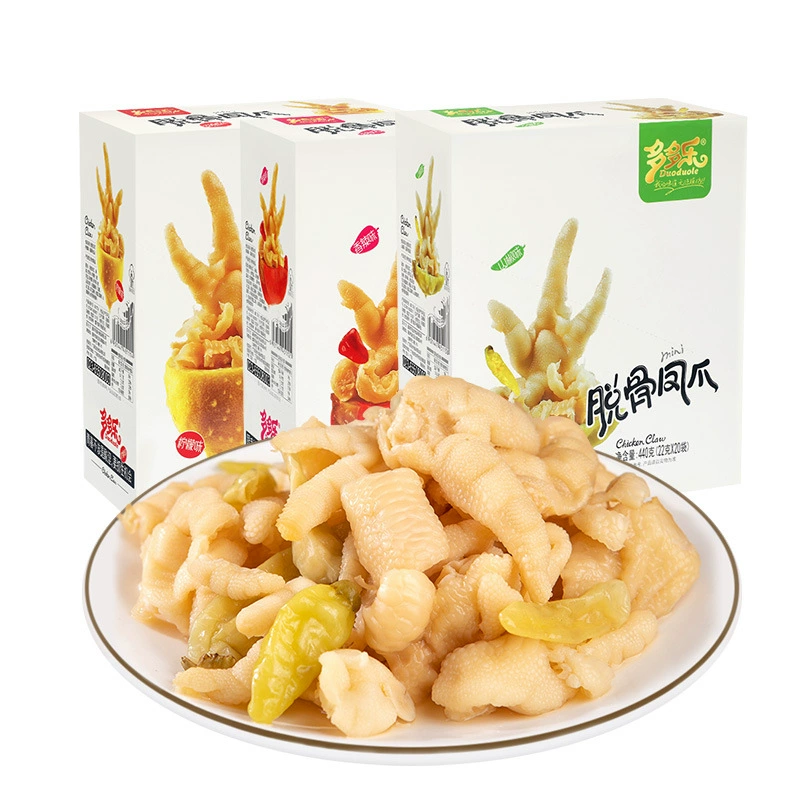 Дуо Дуо Лэ Красный Удалить Лимон Феникс Коготь Свинина Кислая Курица Капуста Кость Кость Кость Кость Кость Закуски Снэк Фуд Чипсы