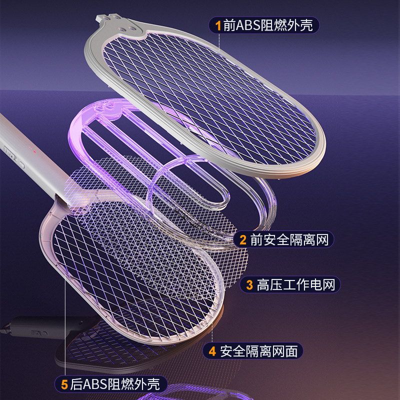 Mayorista luz violeta atrapador automático de mosquitos tipo recargable mosquito eléctrico 2 en 1 mosquito lámpara de choque eléctrico mosquito matador doméstico mosquito matador
