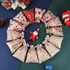 2022 new pattern Christmas Gilding Linen Gift Bags Christmas Drawstring Bundle pocket candy gift packing Christmas bag
