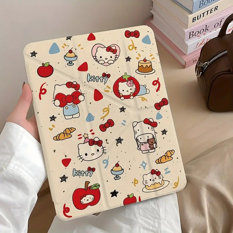 Hello Kitty Cartoon Pattern Tablet Protective Case Ipadpro/8/910Th/2024Pro11Air4/5/6/7 Hello Kitty Cartoon Pattern Tablet Protective Case Ipadpro/8/910Th/2024Pro11Air4/5/6/7