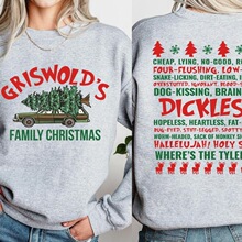 L 32243 Christmas Vacation Quote Sweater ʥ��ë��