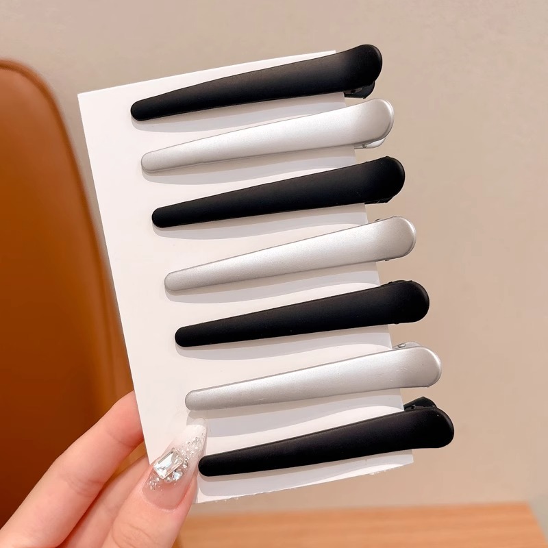 Niños de alta sensación sin marcas franges cortadas clip de pelo coreano simple clip de pelo lateral para niñas no lastimar clip de pelo para el borde de la cabeza