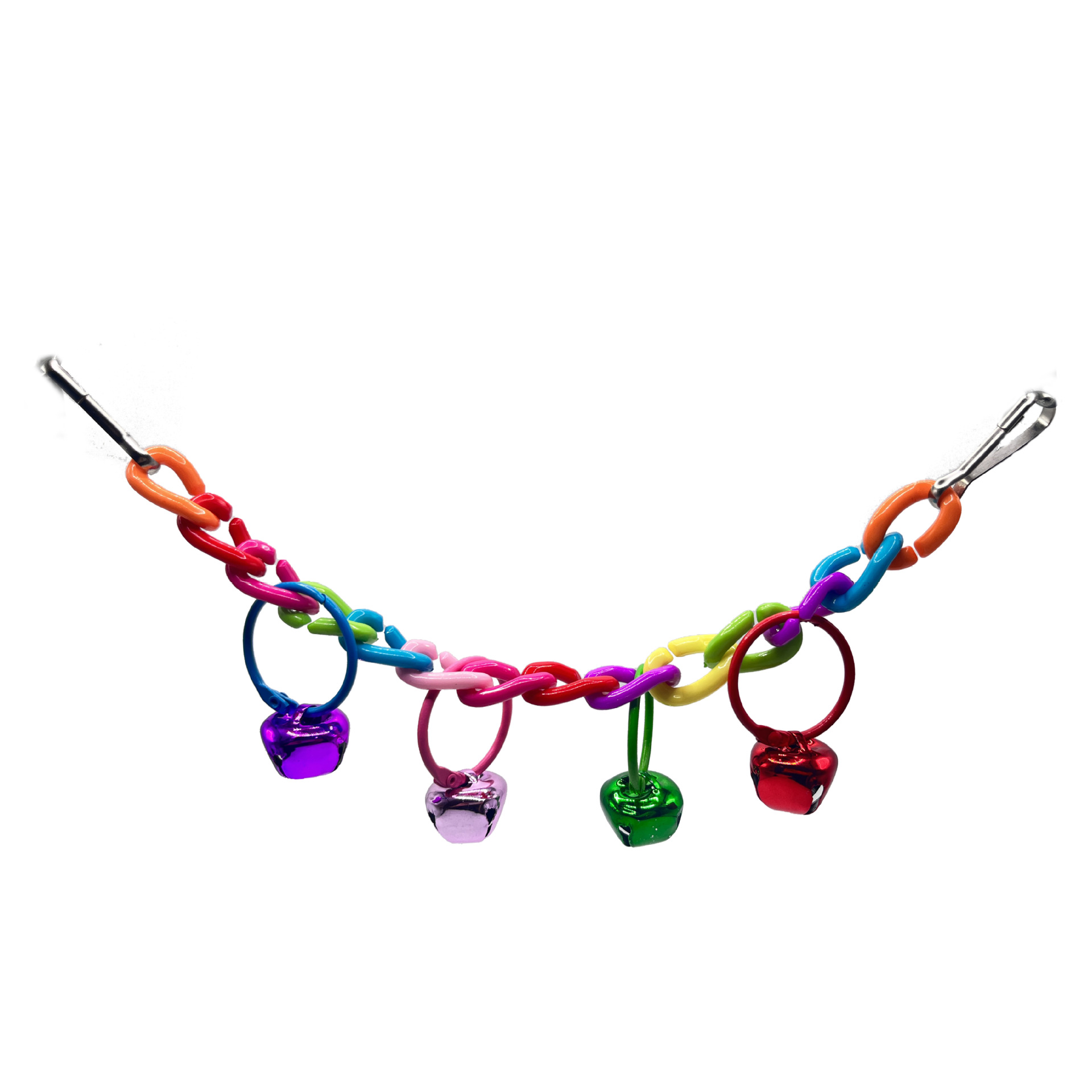 Parrot swing juguetes pájaros mordedura juguetes acrílico puente colgante campana escalera suave mascotas jaula de pájaros colgante decoración