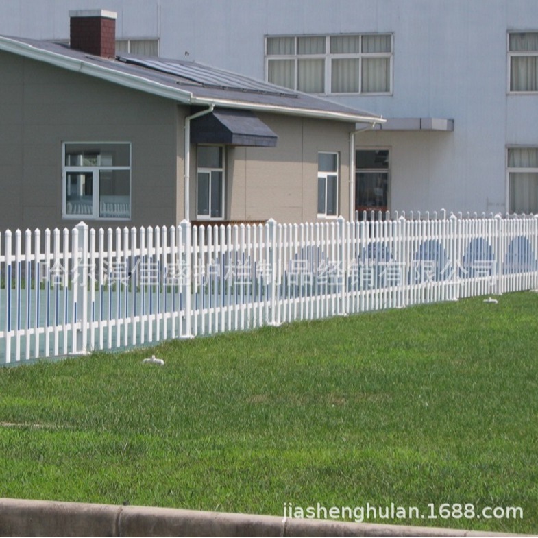 厂家供应PVC小区护栏 庭院室外户外花坛菜园花池花圃塑钢草坪护栏