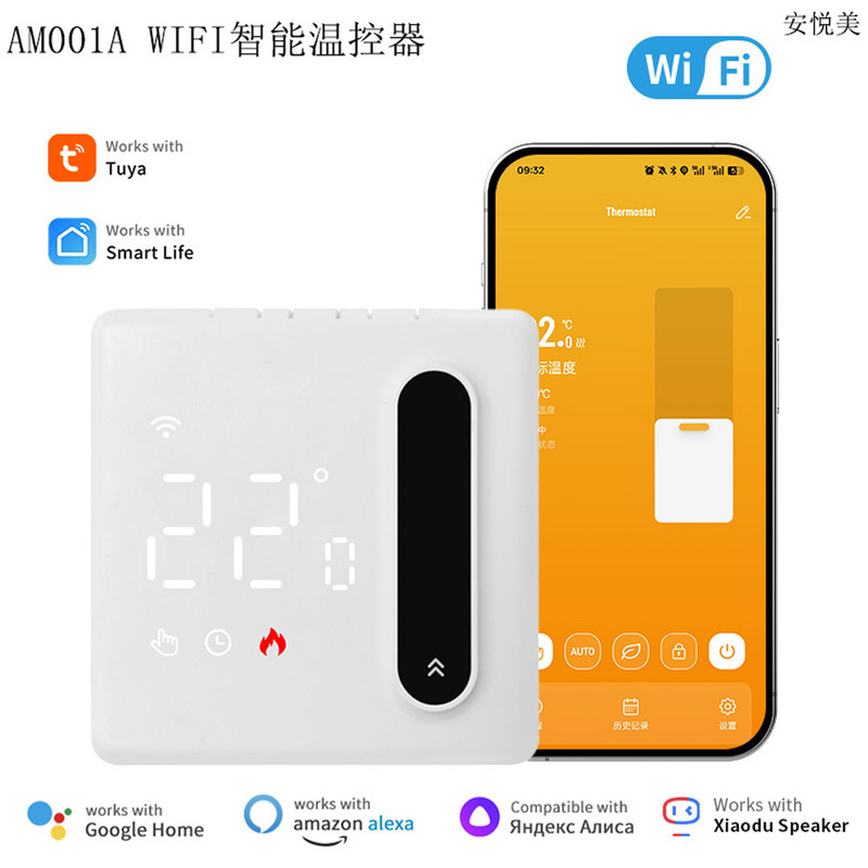 Tuya Wifi Smart Thermostat Controller Heating Film Electric Heating Actuator Gas Wall-Mounted Boiler Temperature Controller Tuya Wifi Smart Thermostat Controller Heating Film Electric Heating Actuator Gas Wall-Mounted Boiler Temperature Controller