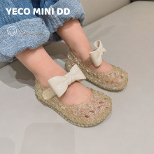 2025夏新款儿童凉鞋女童鞋软底透气鸟巢鞋女宝宝公主鞋沙滩鞋镂空