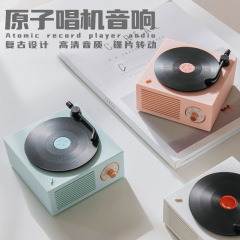 X 10黒ゴムレコード機bluetooth音響原子レコード機bluetooth音響多機能無線復古レコード機スピーカー