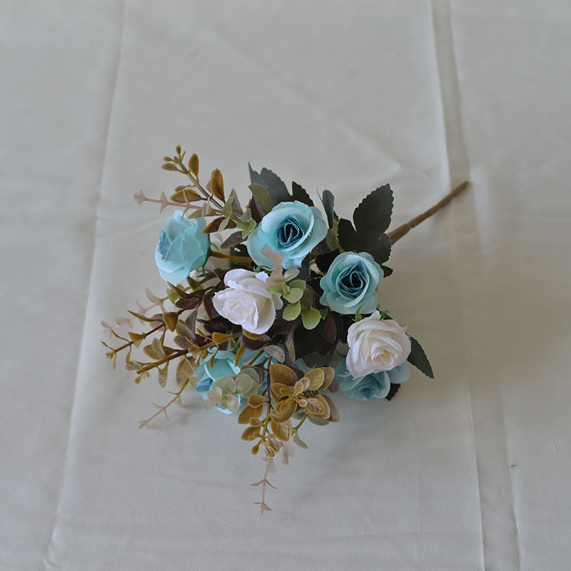 Al por mayor de alta calidad 12 rosas de diamante ramo adornos decoración de boda fotos props de fotografía simulación de rosas
