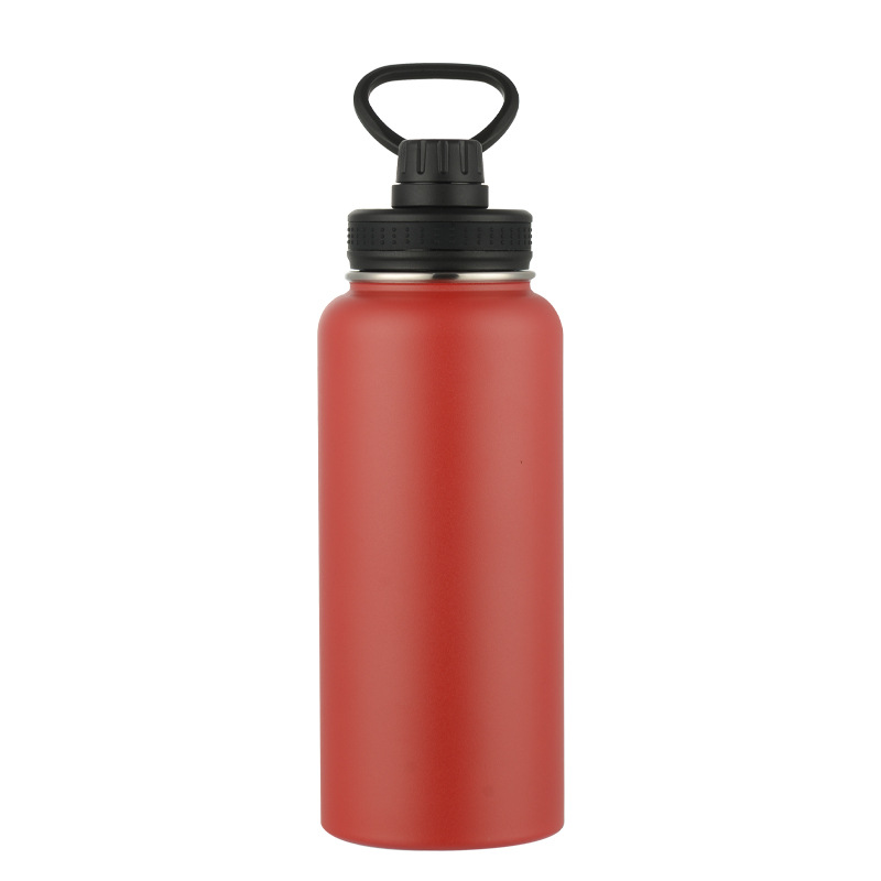 Capacious space liner stainless steel, glass, travel handheld sports bottle, European style, stainless steel AISI 304