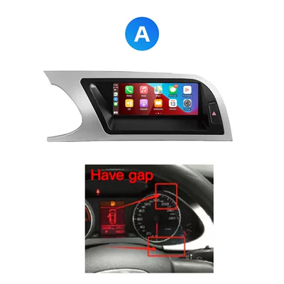 Car navigation central control screen suitable for Audi A4 RS4 B8 B8.5 8K Android reversing camera multimedia playback (DVD Navigation) - linux-system-silver-model-a-low-end-version