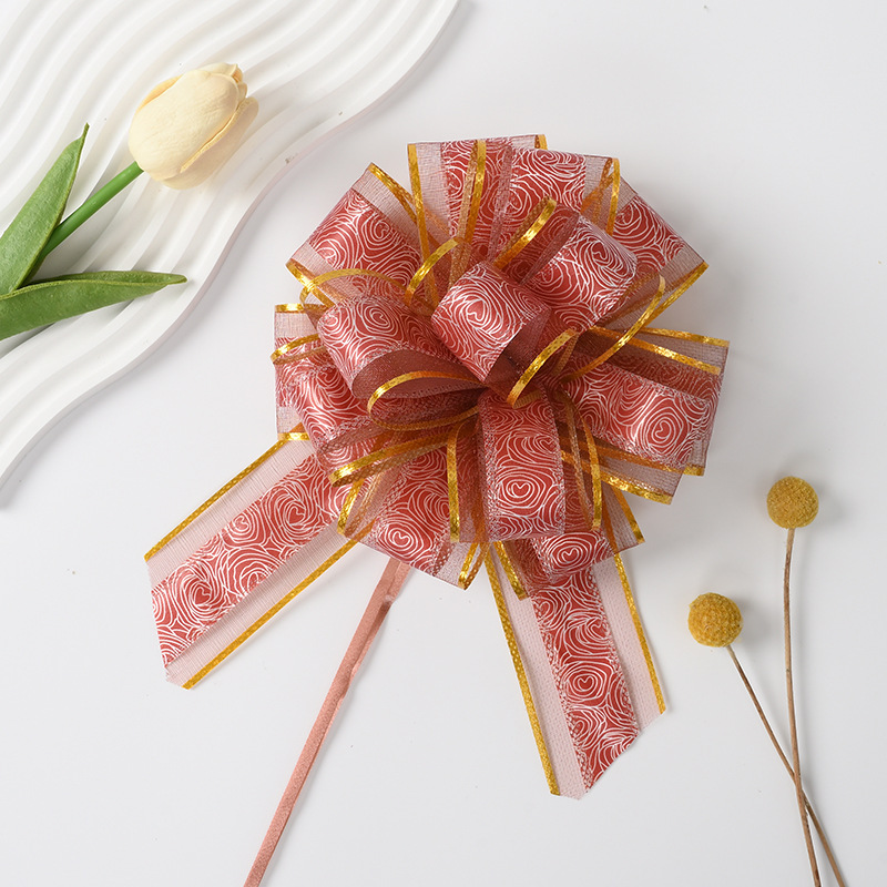 50 grandes rosas de nieve flores de bola de decoración de automóvil de boda flores de embalaje de flores de regalo de vacaciones cinta