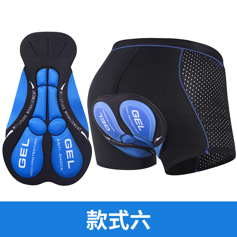 New cycling underwear men's thickened silicone mountain cycling pants quick-drying road bike shorts Four Seasons cycling equipment