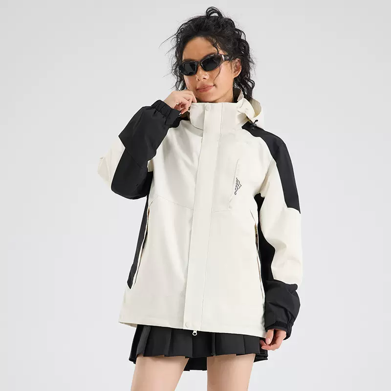 定制冲锋衣男女同款工作服户外三防登山服防风防雨两件套品牌代工