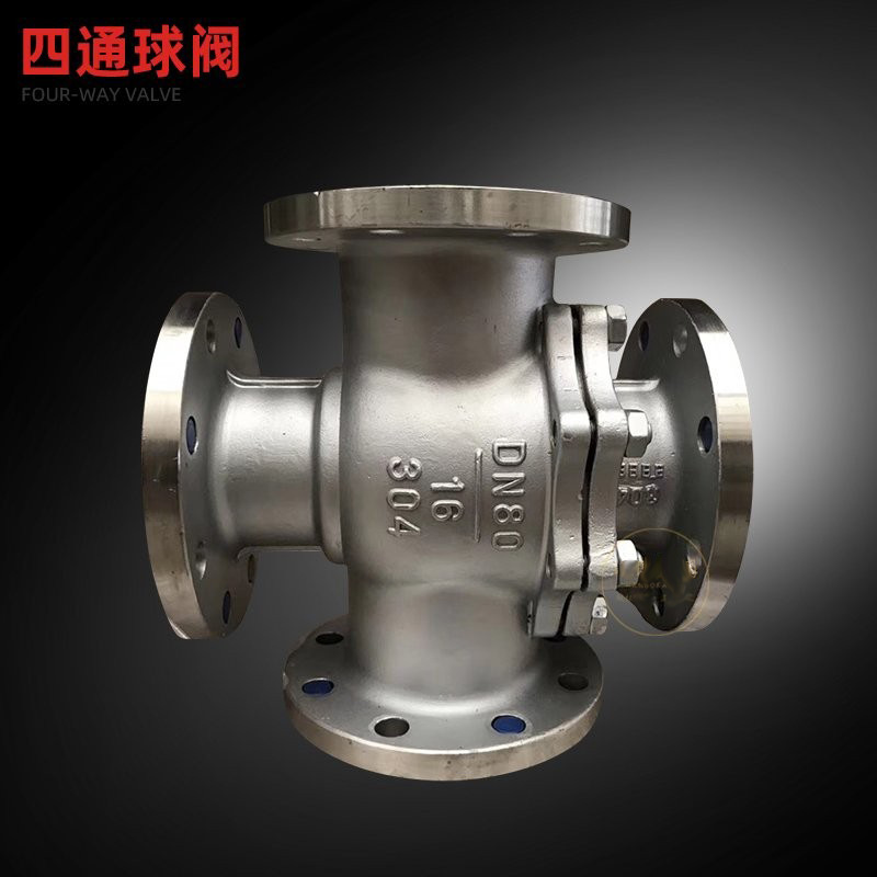 Q46F-16P ����ַ�����ͨ�� ȫ304DN15-300 4 way ball valve