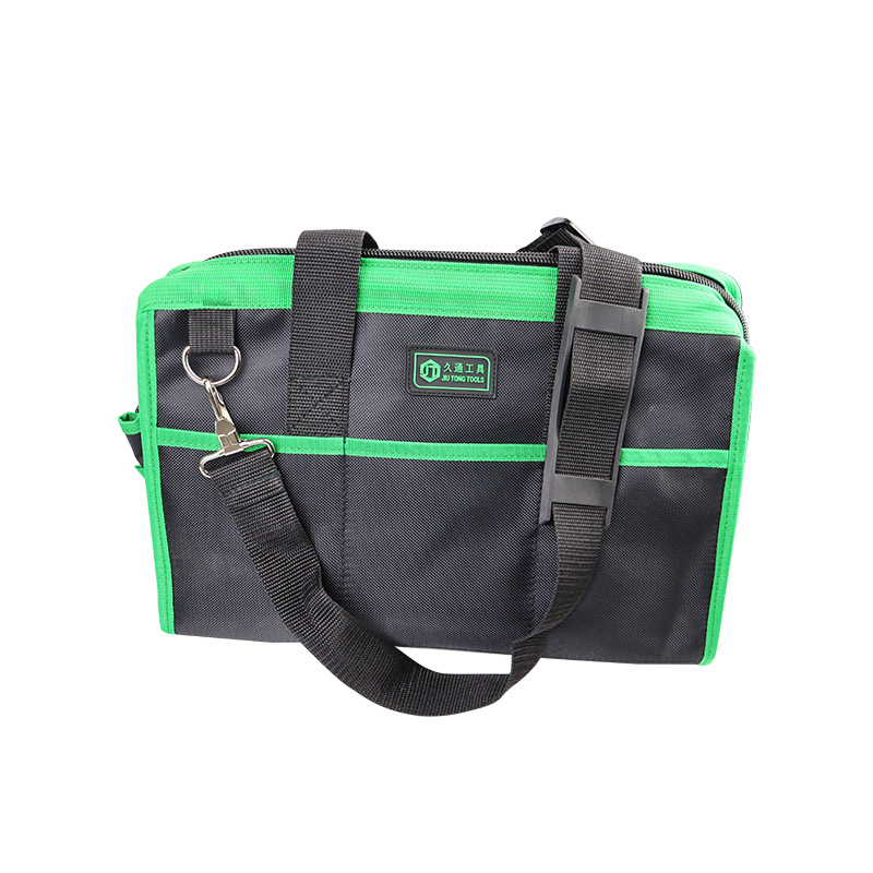 Fabricante al por mayor kit de herramientas de tela de oxford multifuncional mantenimiento eléctrico lienzo grande bolsa de herramientas de plástico grueso
