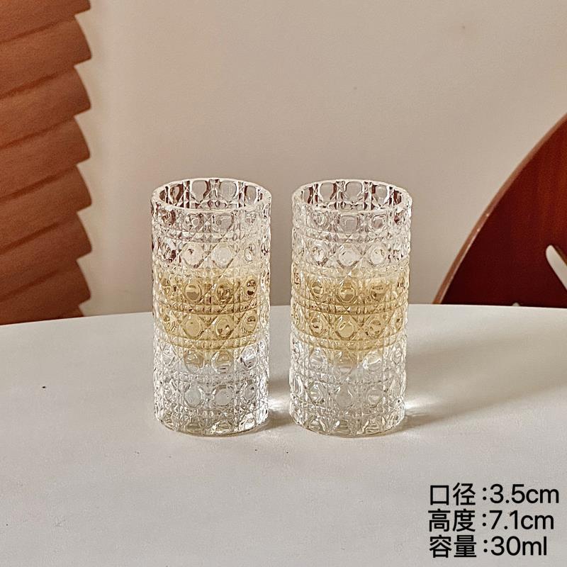Gemstone-White Liquor Cup 2 Pack