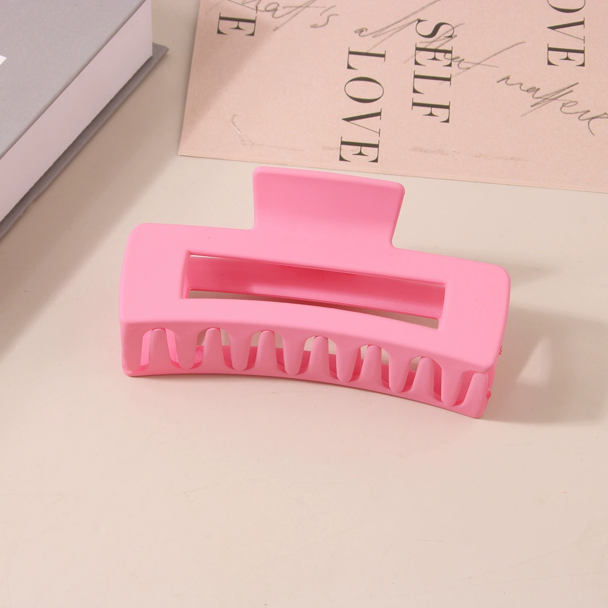 (Cross-border trading), rectangular matte crab pin, big shark, hairgrip, Amazon, simple and elegant design