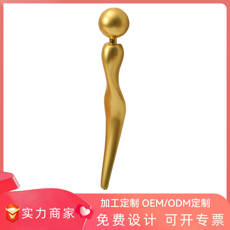 金属眼部按摩棒创意国风锌合金美眼仪眼霜脸霜棒美容瘦脸工具定制