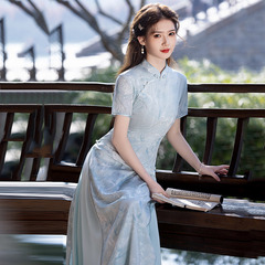 新中式絕美旗袍民國風2025夏季新款老上海高端夏天日常可穿連衣裙