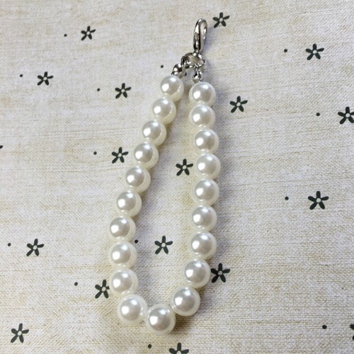 DIY faux pearl short chain, handbag pearl chain accessories, pom-pom phone case, keychain, pendant, wholesale jewelry