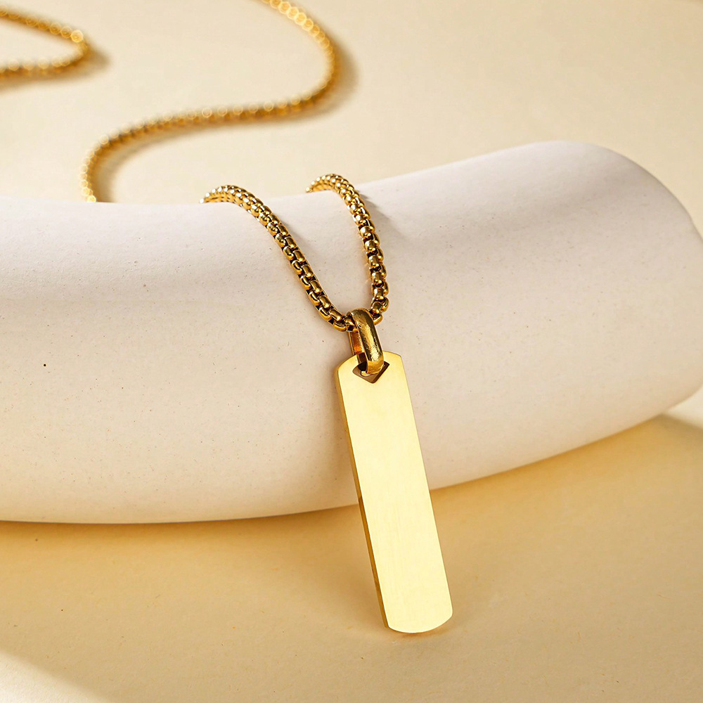 Gold long pendant