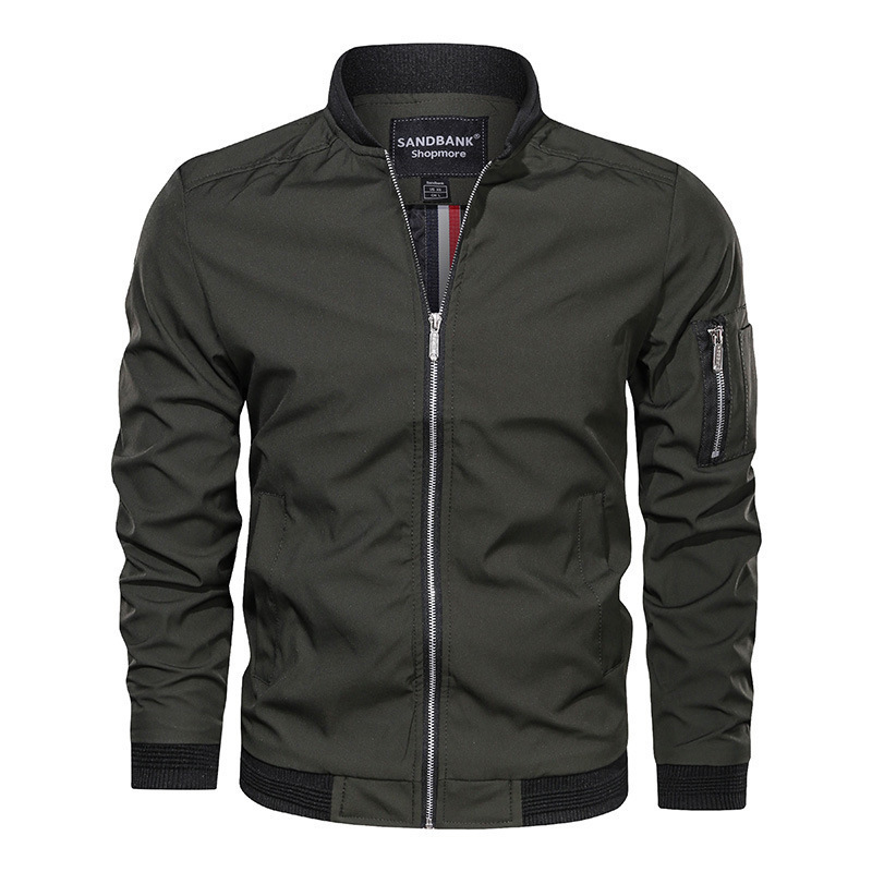 Giacca casual da baseball slim fit, sottile, in versione air, per uomo, primavera e autunno, tuta da volo Force No.1_voghion.com