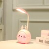 Creative cartoon cute LED night light for elementary school students for bedroom, folding reading, table lamp, new collection, eyes protection