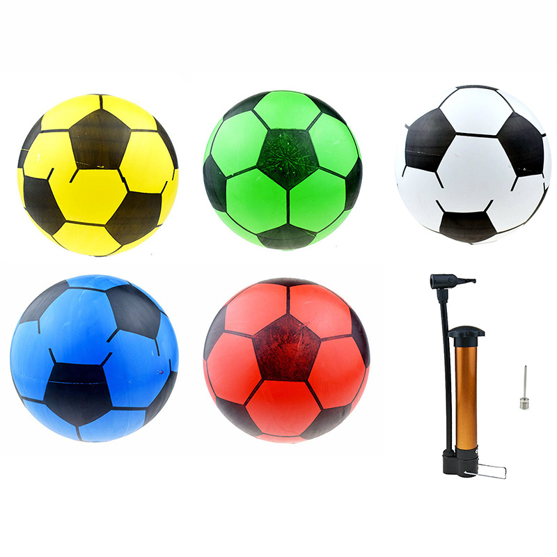 9inch Black and White Football 22cm Inflatable Colorfulful Beach Ball Family Outdoor Toy Ball Swimming and Water Beach Ball