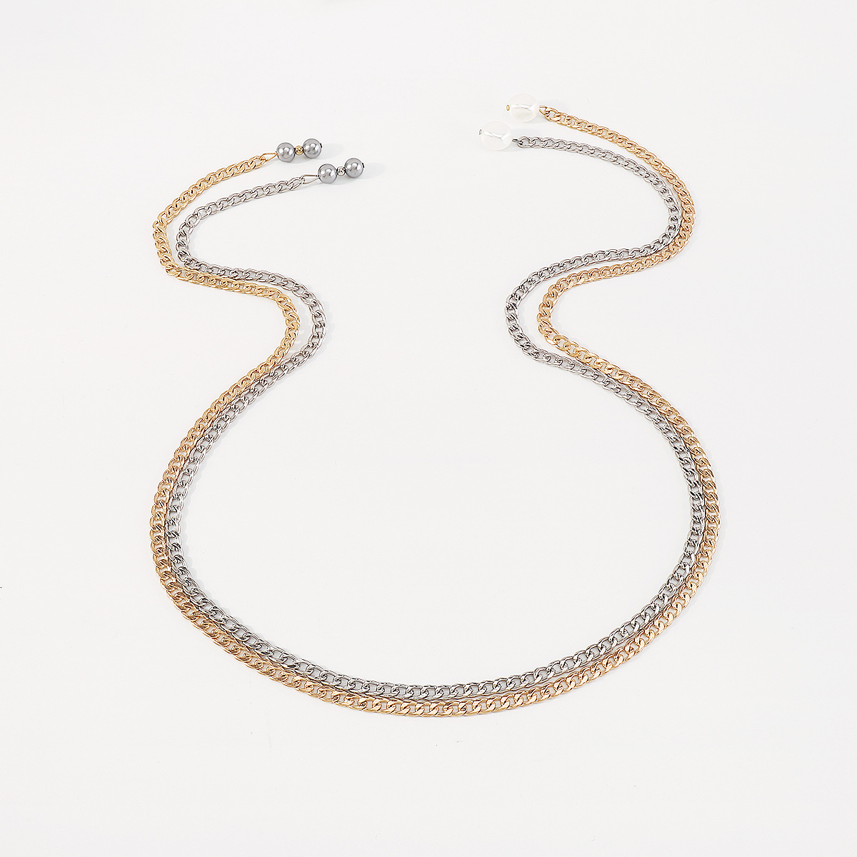 Fashion Geometric Imitation Pearl Plating Womenu0027S Pendant Necklace