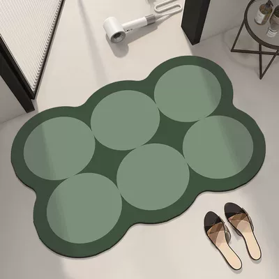 non-slip rub-resistant draining mat | Avtomobil döşəmə paspasları - soft-rubber-pad-25-poems-about-deer-4060cm