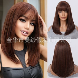 假发长卷发;长直发假发;假发短卷发