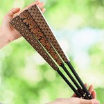 雕刻折扇空白宣纸扇子洒金扇面扇骨纹理书法毛笔字国画绘画扇纸扇