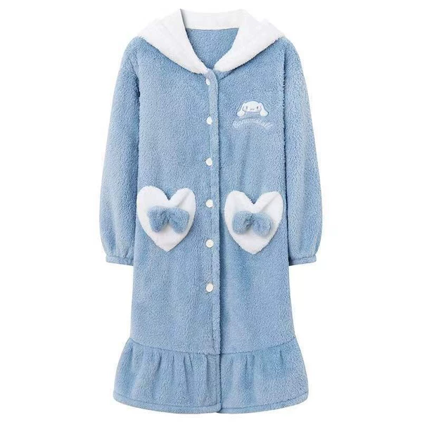 Sky Blue Yumui Dog Single Robe