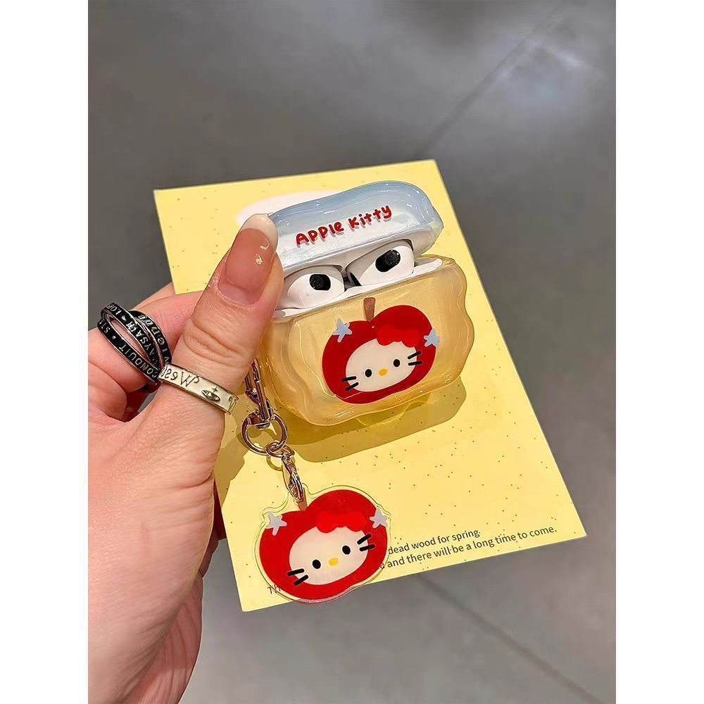 Apple Head Kitty es adecuado para los nuevos airpods4 Apple Case Bluetooth Pro2G3G Case de auriculares