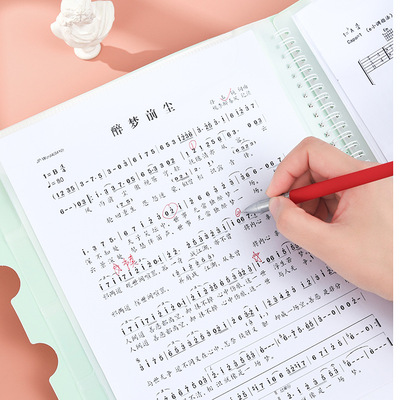 多功能文件夾 不反光 文件夾 A4資料冊透明內頁文件家可修改譜夾