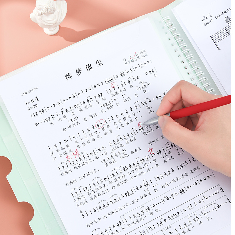 多功能文件夾 不反光 文件夾 A4資料冊透明內頁文件家可修改譜夾