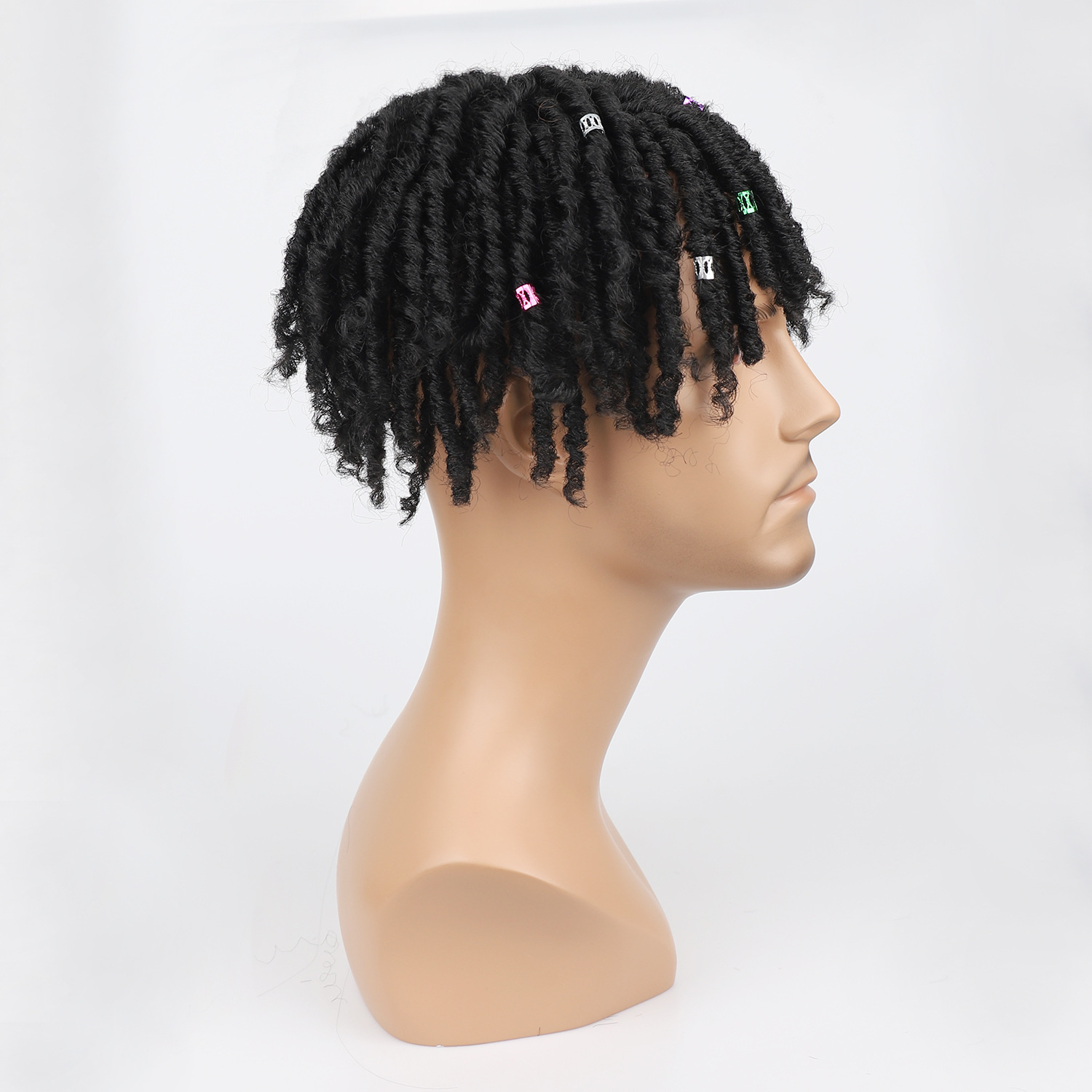 Hair Extensions Wigs replacement block for black men's hair Dreadlocks hair replacement block for black men_voghion.com