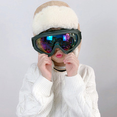 MEETSUNNY兒童帽帶護目鏡冬季保暖男女童雷鋒帽護耳帽兒童滑雪帽
