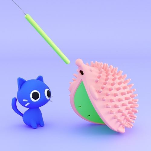 Cross-border cat tickler, corner hair rub, cat scratching post, pet supplies, cat toys, self-stimulating tickling artifact wholesale