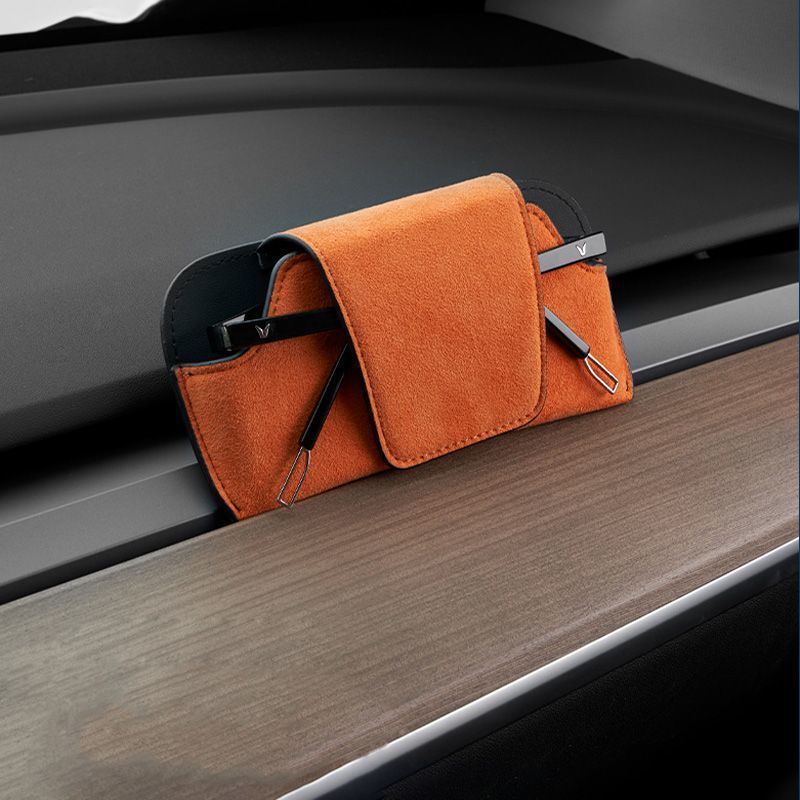 New Car Sun Visor Sunglasses Case Holder Car Sunglasses Storage Clip Car Supplies Full Car Glasses