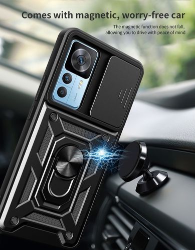 Suitable for foreign trade: Xiaomi 12T Pro Magnetic Window-Opening Protective Case with Stand, Compatible with Redmi K50 Ultimate Edition