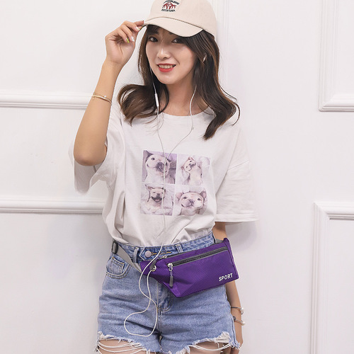 Outdoor Sports Waist Bag for Men and Women, Three-Layer Lightweight Mini Waist Bag, Casual Chest Bag, Crossbody Bag, Wholesale Belt, Phone