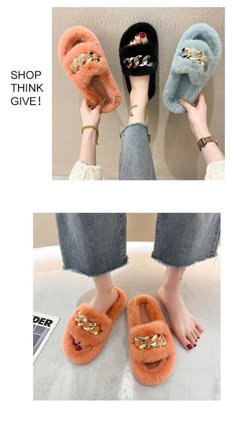 new thick bottom plush slippers nihaostyle clothing wholesale NSPE68467