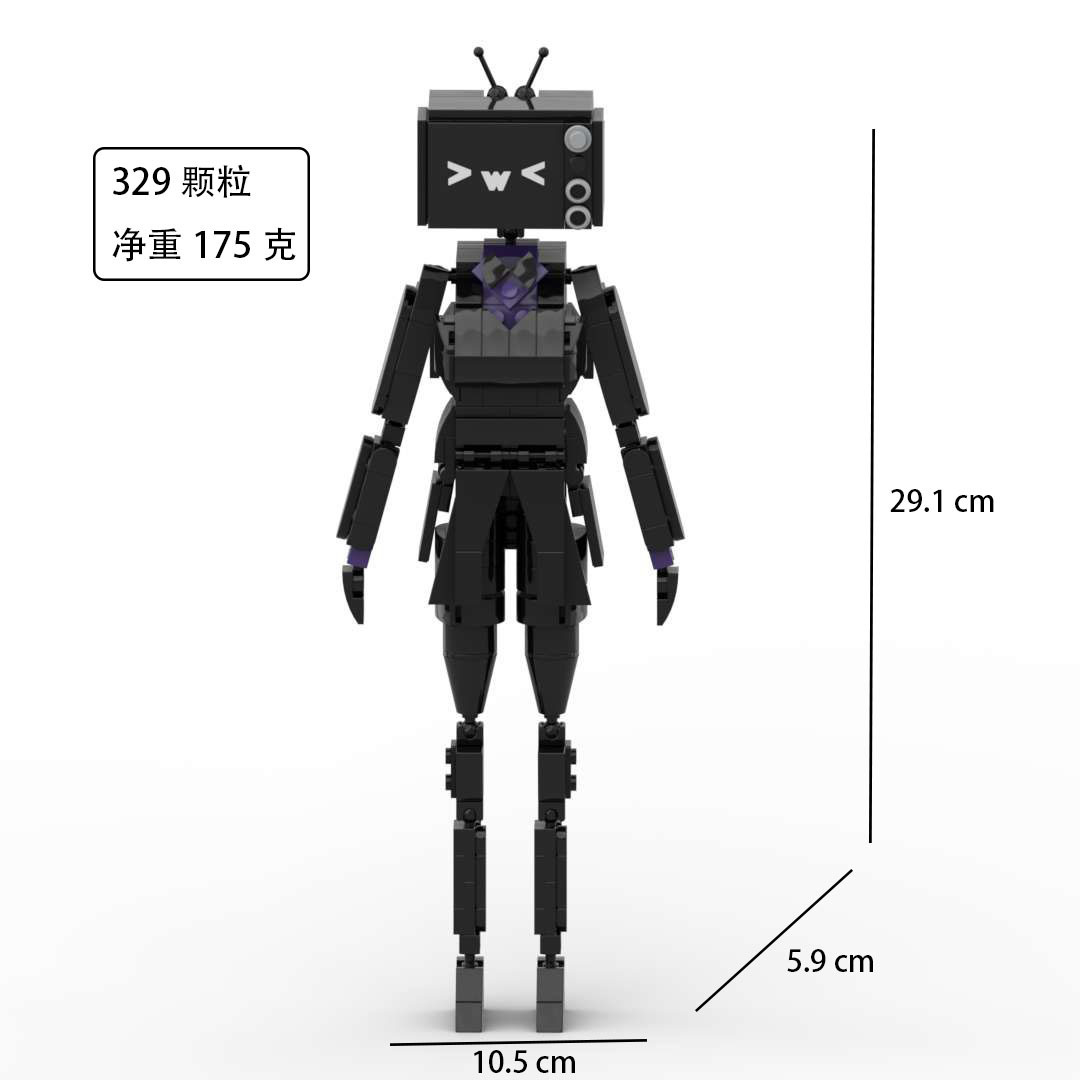 [Explosión de nuevo producto] SkibidiToilet WC man building blocks Monitor hombre oscuro sonido hombre V Titan TV man