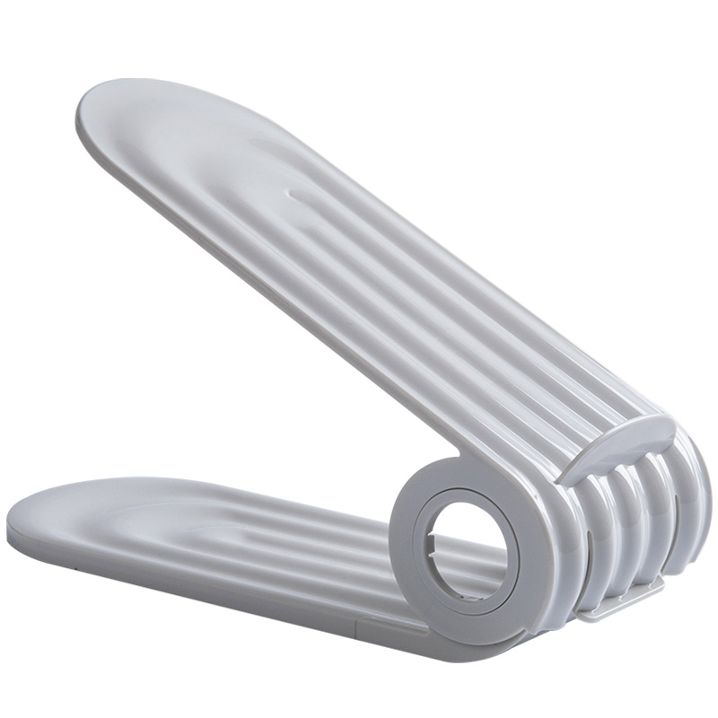 家庭用収納靴棚二重靴トレープラスチック一体式シンプルで省スペース経済型簡易靴収納棚