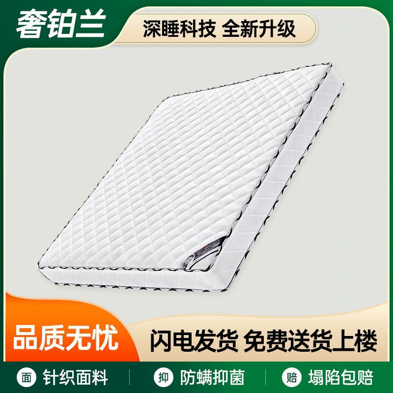 Spring Mattress Double 20cm Thick 1.8m Latex Mattress 1.5m Coconut Palm Mattress Soft and Hard Dual-Use Factory Wholesale