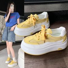 2025春季新款厚底增高休闲鞋女百搭时尚松糕鞋运动鞋轻便百搭板鞋